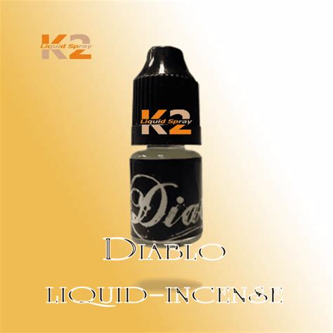 Diablo k2 - Liquid K2 Spray. Diablo alcohol spray. Sale! $ 200.00 $ 190.00. Rated 5.00 out of 5 based on 7 customer ratings. ( 7 customer reviews) The price is for 50 mL of Diablo alcohol spray. Add to cart. Category: Liquid K2 Spray Tags: alcohol incense Diablo alcohol spray Diablo Smoking Alcohol.